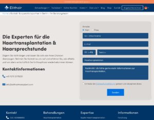 elithair haartransplantation haarpigmentierung hamburg prp behandlung hamburg